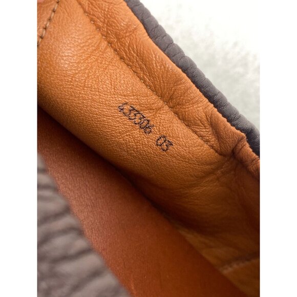 BALLY Brown Pebbled Leather Cowboy Driver Loafers Collapsable Shoes Sz 7 USA - Picture 13 of 16